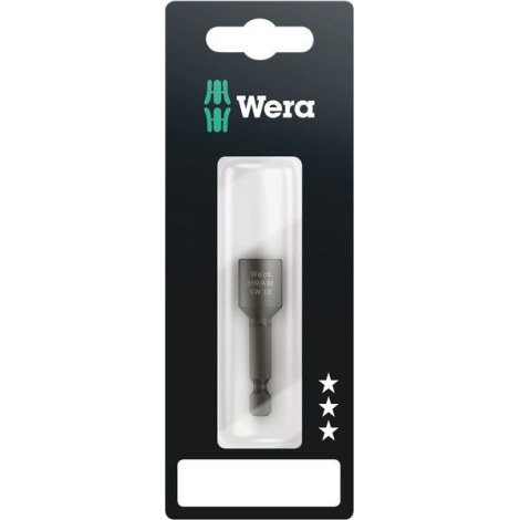 Sukimo antgalių magnetinis laikiklis Wera 869/4 M; 1/4''; 10x50 mm; 1 vnt.; blisteryje