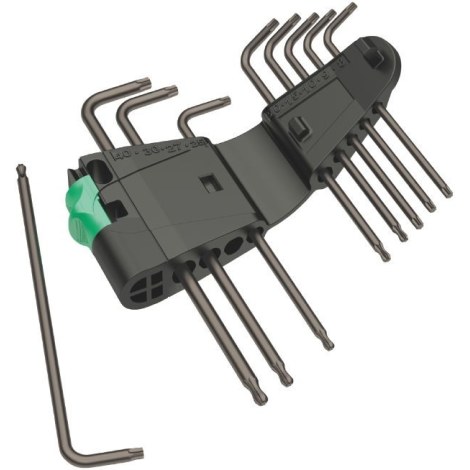 Šešiakampių raktų rinkinys Wera 967/9; TX8-TX40 mm; 9 vnt.