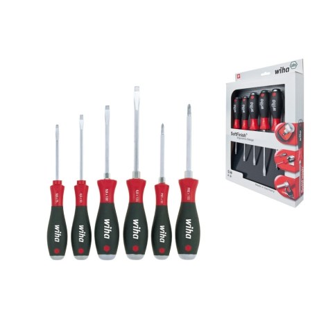 Smūginių atsuktuvų komplektas Wiha Soft Finish W32360; 6 vnt.