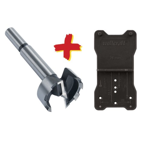 Furnitūros skylių grąžtas Wolfcraft 8728000; 35x90 mm