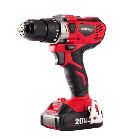 Akumuliatorinis suktuvas-gręžtuvas Worcraft CD-S20LiW1B; 20 V; 1x4,0 Ah akum.