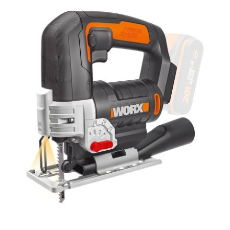 Akumuliatorinis siaurapjūklis Worx WX543.9; 20 V (be akumuliatoriaus ir pakrovėjo)