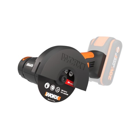 Kampinis šlifuoklis Worx WX801.9; 20 V (be akumuliatoriaus ir pakrovėjo)