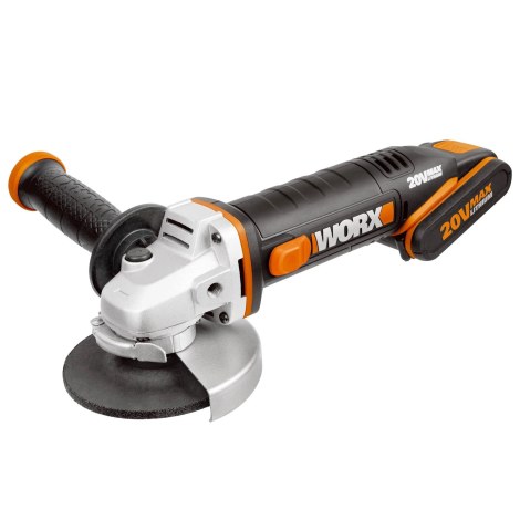 Kampinis šlifuoklis Worx WX803; 20 V; 1x4,0 Ah akum.
