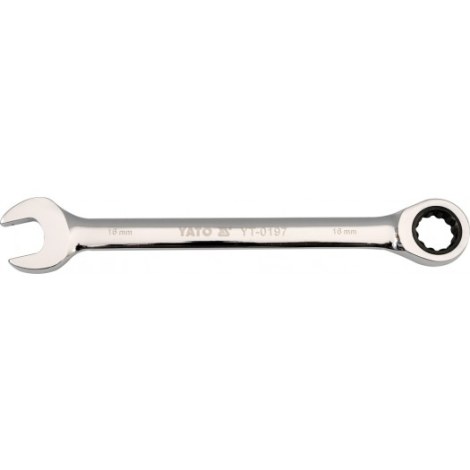 Kombinuotas raktas su terkšle Yato YT-0197; 16x210 mm