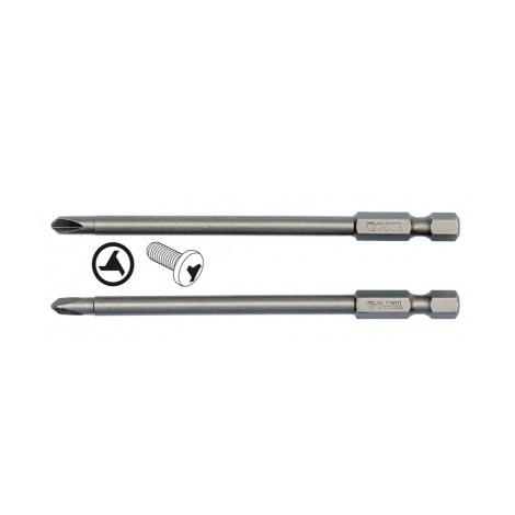 Sukimo antgalis Yato YT-0496; 1/4''; NR1-NR3; 100 mm; 2 vnt.