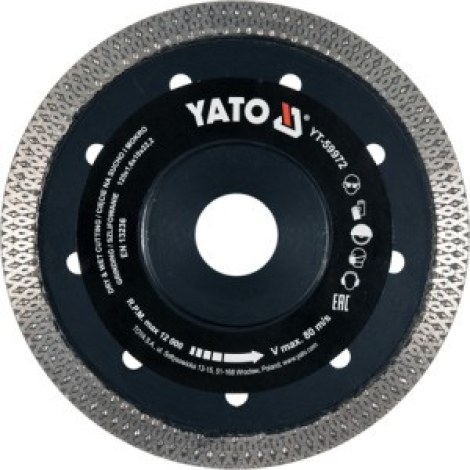 Deimantinis pjovimo diskas Yato YT-59972; 125x22,2 mm 