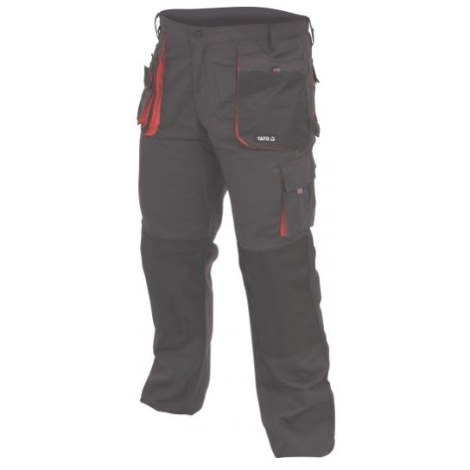 Kelnės Yato YT-80151; XXL; juodos/raudonos