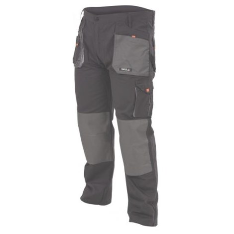 Kelnės Yato YT-80187; XXL; juodos/pilkos