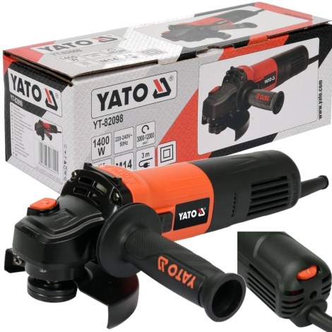 Kampinis šlifuoklis Yato YT-82098; 1400 W