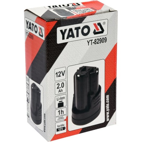 Akumuliatorius Yato YT-82909; 12 V; 2,0 Ah; Li-ion