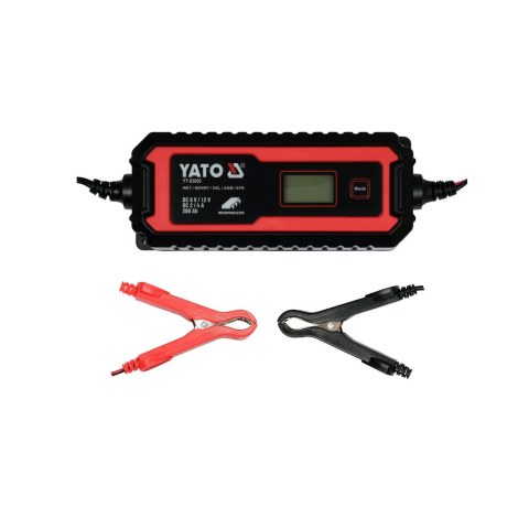 Automobilių akumuliatorių pakrovėjas Yato YT-83000; 6 V/12 V; 5-200 Ah