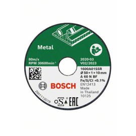 Pjovimo diskas Bosch 1600A01S5Y; 50x1,0x10 mm