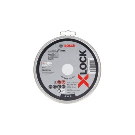 Abrazyvinis pjovimo diskas Bosch X-LOCK Standard for Inox; 125x1x22,23 mm; 10 vnt.