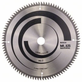 Pjovimo diskas medienai Bosch MULTI MATERIAL; 305x3,2x30,0 mm; Z96; -5°  