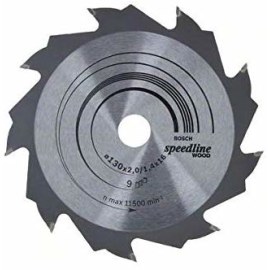 Pjovimo diskas medienai Bosch SPEEDLINE WOOD; 130x2x16,0 mm; Z9; 15°  