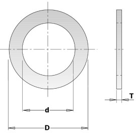 Redukcinis žiedas CMT 299.211.00; 1,4x15,87x30 mm 