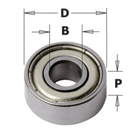Atraminis guolis CMT 791.034.00; 19x8x6 mm 