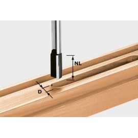 Griovelių freza su galiniais ašmenimis Festool; 12 mm; 90 mm 