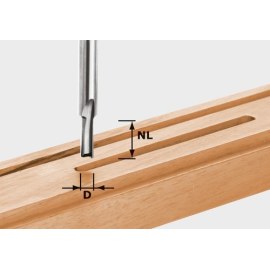 Ištisinio kietlydinio griovelių freza Festool; 8 mm; 60 mm 