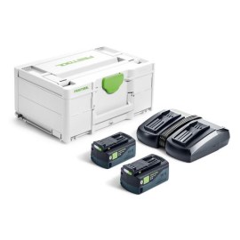 Priedų rinkinys Festool SYS 18V 2x5,0/TCL 6 DUO; 18 V; 2x5,0 Ah akum.