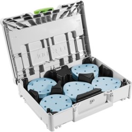 Šlifavimo popierius Festool Granat; 125 mm; P60/80/120/180/220; 100 vnt.