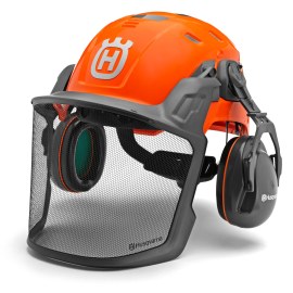 Apsauginis šalmas Husqvarna 585058401 su apsauginiu skydeliu ir ausinėmis