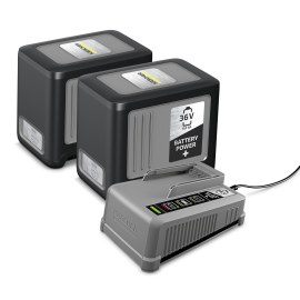 Akumuliatorius Karcher Power+ 36 V; 2x6,0 Ah + greito krovimo pakrovėjas Power+
