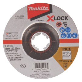 Šlifavimo diskas Makita RST WA36N X-Lock; 125x6 mm 