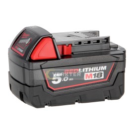 Akumuliatorius Milwaukee M18 B5; 18 V; 5,0 Ah; Li-ion