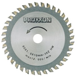 Pjovimo diskas Proxxon; 80x1,6x10,0 mm; Z36 