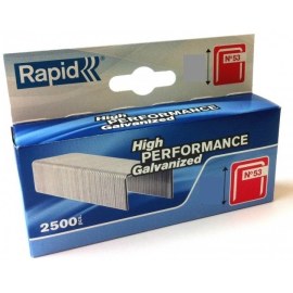Kabės Rapid; 11,4x6 mm; 2500 vnt.; tipas 53
