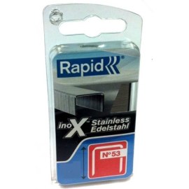Kabės Rapid; 11,4x12 mm; 1080 vnt.; tipas 53; nerūdijančio plieno
