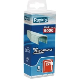 Kabės Rapid; 11,4x6 mm; 5000 vnt.; tipas 53