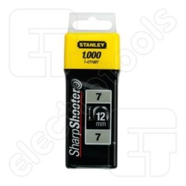 Kabės Stanley; 12 mm, 1000 vnt.; tipas 7; galvanizuotos