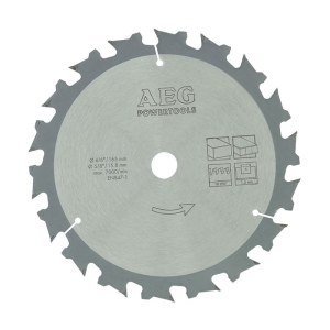 Pjovimo diskas medienai AEG 4932430366; 165x1,5x15,8 mm; Z18 