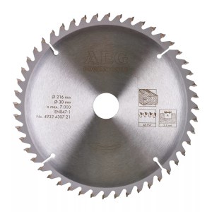 Pjovimo diskas medienai AEG 4932430721; 216x2,4x30 mm; Z48 