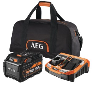 Priedų rinkinys AEG SET L1890RHDBLK; 18 V; 1x9,0 Ah; Li-ion 