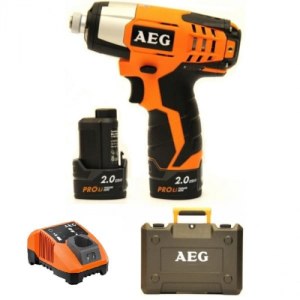Smūginis suktuvas AEG BSS 12 C LI-202C; 12 V; 2x2,0 Ah akum.