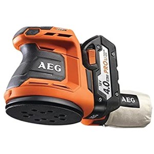 Ekscentrinis šlifuoklis AEG BEX18-125LI-402C; 18 V; 2x4,0 Ah akum.