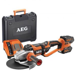 Kampinis šlifuoklis AEG BEWS18-230BL LI-602C; 18 V; 2x6,0 Ah akum.