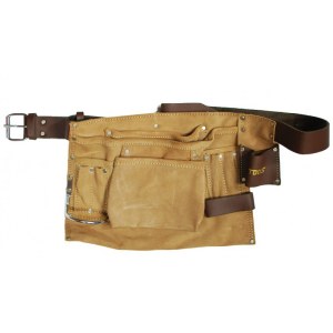 Įrankių diržas AWTools AW30601; 60x22 cm; rudas