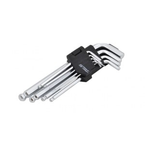 Šešiakampių raktų rinkinys AWTools AW35000; 1,5-10 mm; 9 vnt.