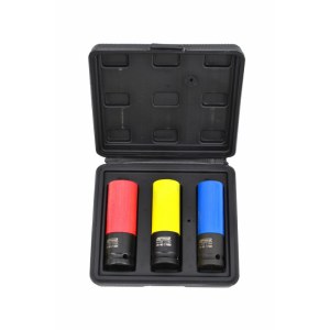 Smūginė sukimo galvutė AWTools AW38651BL; 1/2''; 17-19-21 mm; 3 vnt.