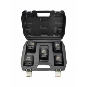 Smūginių galvučių rinkinys AWTools AW38850BL; 3/4''; 30-38 mm; 5 vnt.