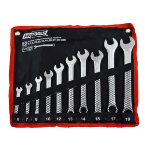 Kombinuotų raktų komplektas AWTools AW40113; 6-19 mm; 10  vnt.