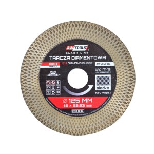 Deimantinis diskas sausam ir šlapiam pjovimui  AWTools AW45531BL; 125x1,5x22,2 mm