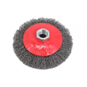 Vielinis apvalus šepetys AWTools AW55125; 0,3; M14; 100 mm