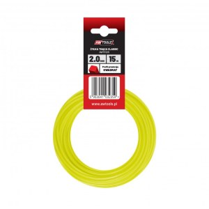Pjovimo gija AWTools AW70113; (2,7 mm/10 m) geltona, kvadratinė 