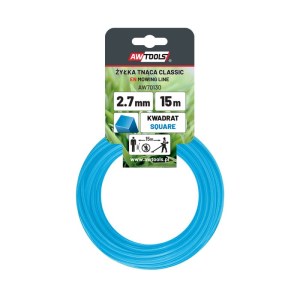 Pjovimo gija AWTools AW70130; (2,7 mm/15 m) mėlyna, kvadratinė